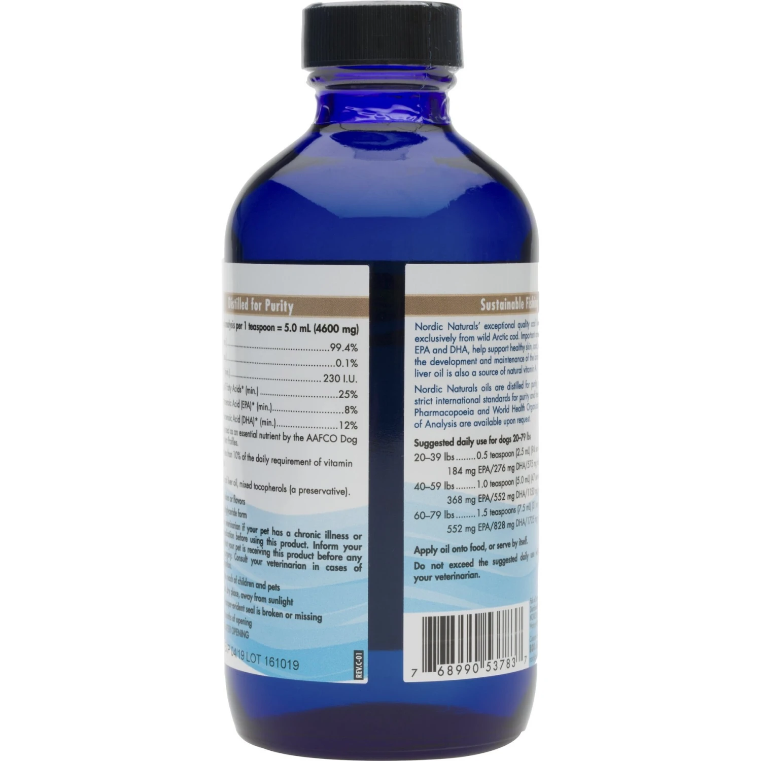 Nordic Naturals Pet Cod Liver Oil Liquid Skin & Coat Supplement For Medium & Large Dogs, 8-oz 2 Nordic Naturals Pet Cod Liver Oil Liquid Skin & Coat Supplement For Medium & Large Dogs, 8-oz - Image 2