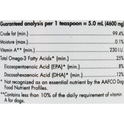 Nordic Naturals Pet Cod Liver Oil Liquid Skin & Coat Supplement For Medium & Large Dogs, 8-oz 8 Nordic Naturals Pet Cod Liver Oil Liquid Skin & Coat Supplement For Medium & Large Dogs, 8-oz -Pet Wellness 50586 PT3. AC SS1800 V1487883207