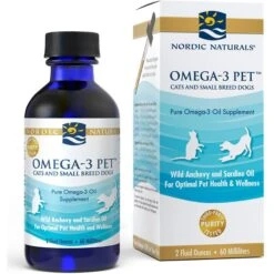 Nordic Naturals Omega-3 Pet Liquid Supplement For Cats & Small Dogs 9 Nordic Naturals Omega-3 Pet Liquid Supplement For Cats & Small Dogs -Pet Wellness 50590 PT4. AC SS1800 V1486392812