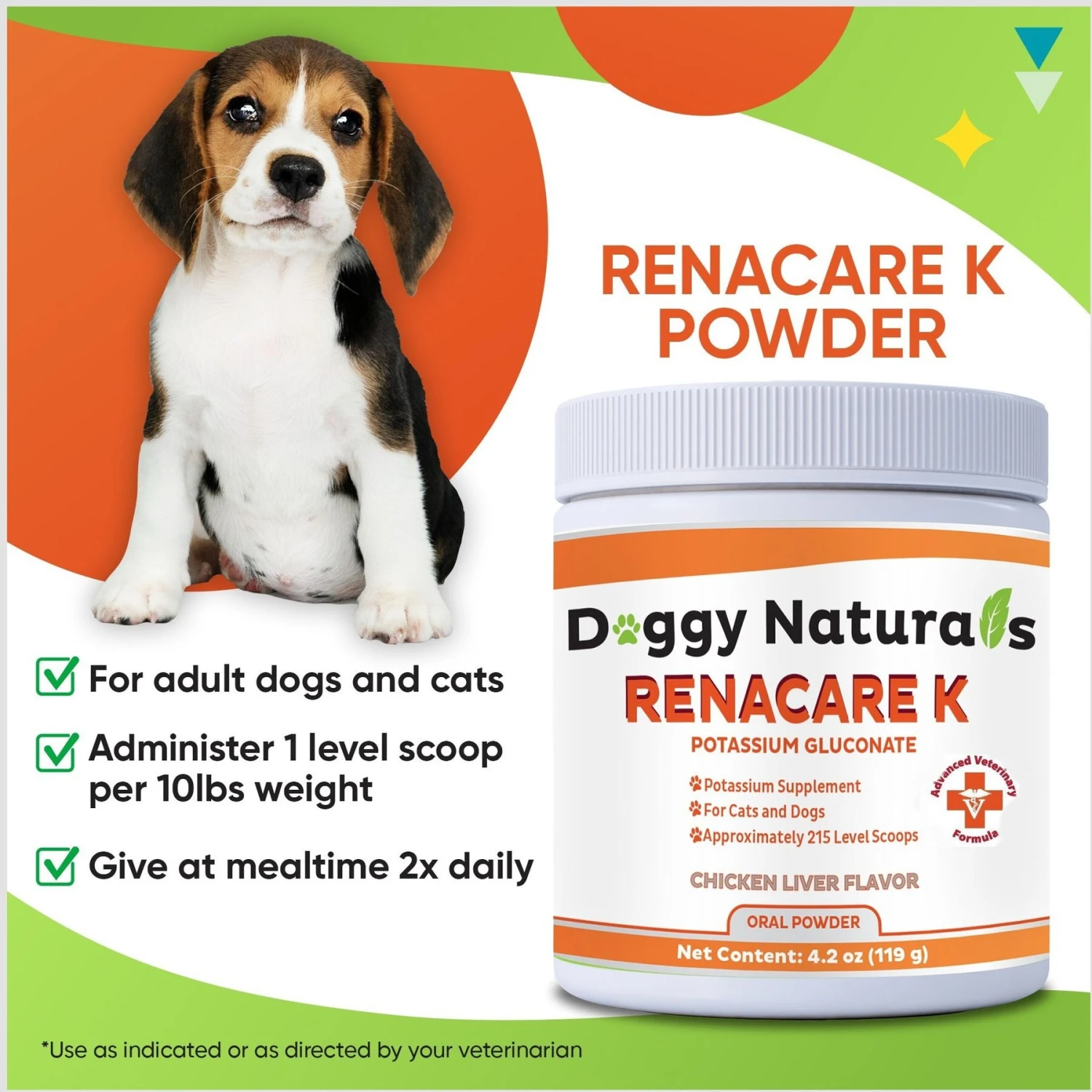 Pet Health Pharma RenaCare K Powder Kidney Cat & Dog Supplement, 4.2-oz 5 Pet Health Pharma RenaCare K Powder Kidney Cat & Dog Supplement, 4.2-oz - Image 5