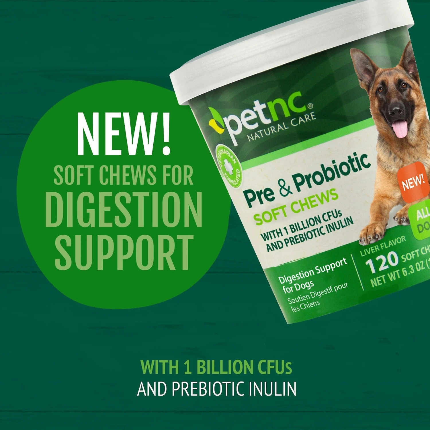 PetNC Natural Care Pre & Probiotic Soft Chews Digestive Supplement For Dogs, 120 Count 7 PetNC Natural Care Pre & Probiotic Soft Chews Digestive Supplement For Dogs, 120 Count - Image 7
