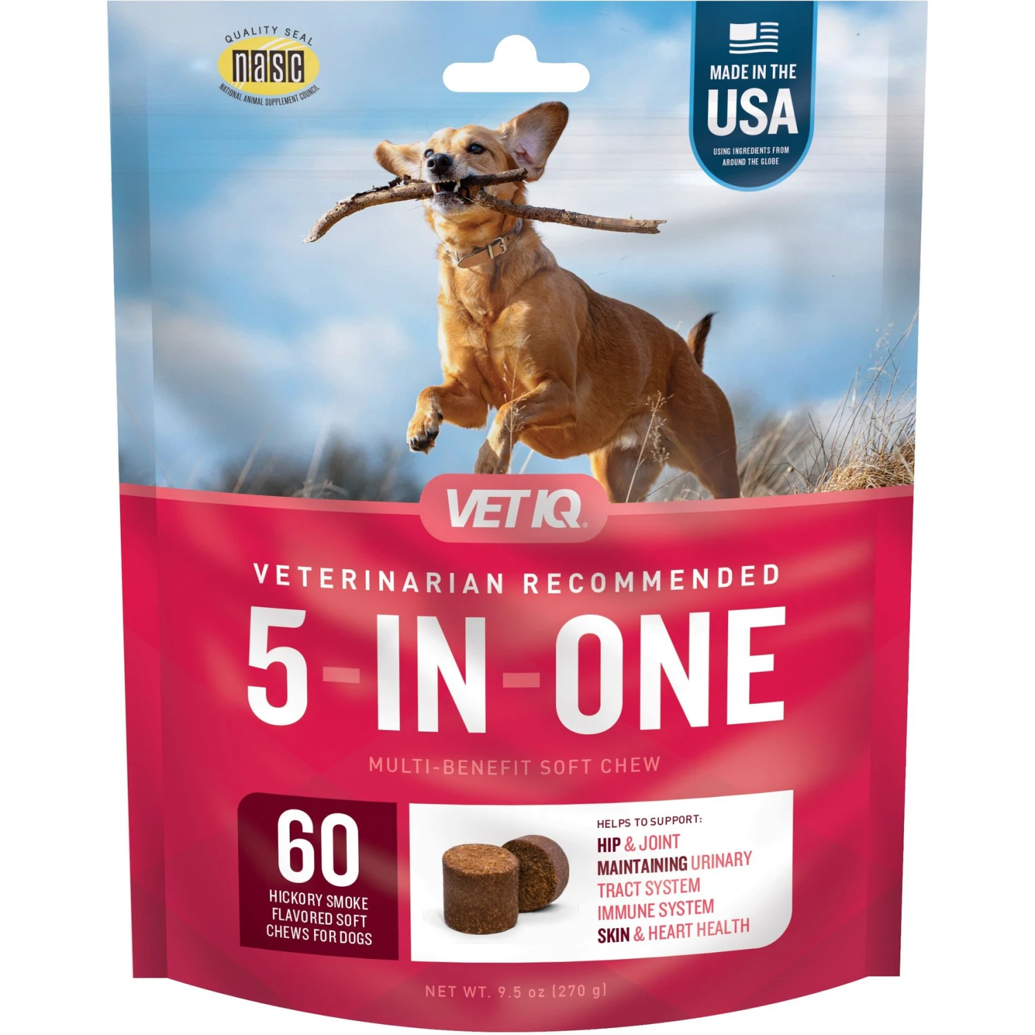 VetIQ 5-N-One Soft Chew Multivitamin For Dogs, 60 Count 1 VetIQ 5-N-One Soft Chew Multivitamin For Dogs, 60 Count