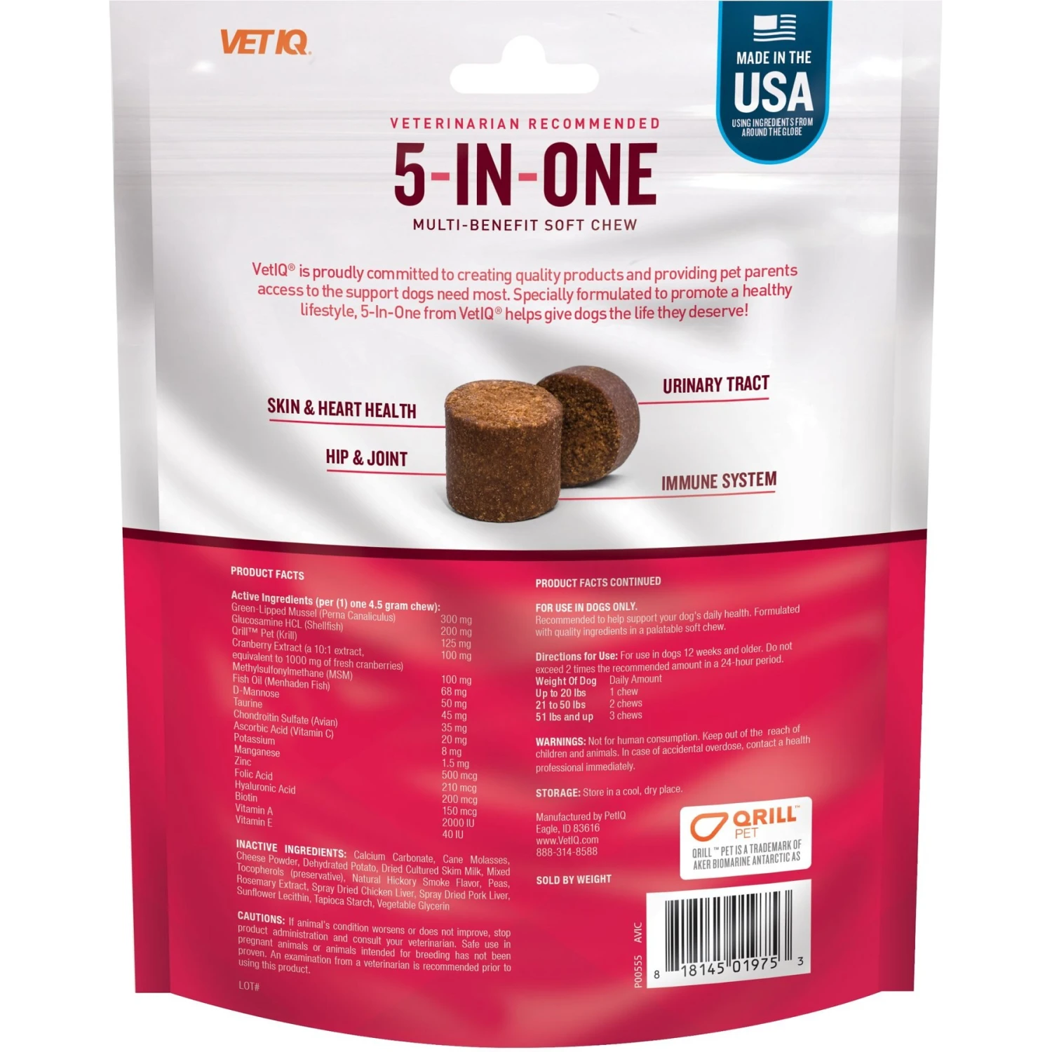 VetIQ 5-N-One Soft Chew Multivitamin For Dogs, 60 Count 2 VetIQ 5-N-One Soft Chew Multivitamin For Dogs, 60 Count - Image 2