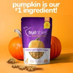 Fruitables Pumpkin & Blueberry Flavor Dog Treats -Pet Wellness 50845 PT6. AC SS1800 V1594328759