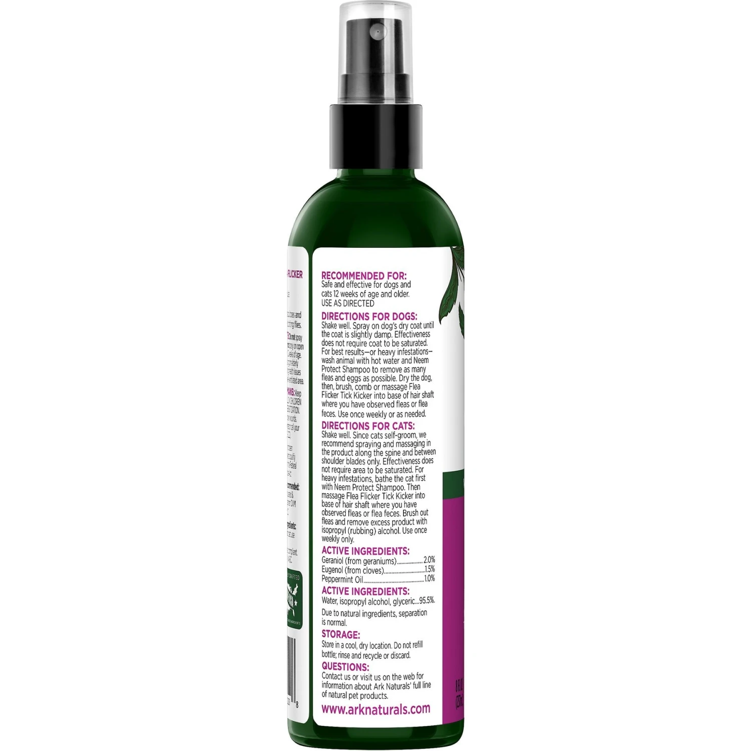 Ark Naturals Flea Flicker! Tick Kicker! Dog & Cat Spray 3 Ark Naturals Flea Flicker! Tick Kicker! Dog & Cat Spray - Image 3