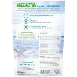 Nutramax Welactin Daily Omega-3 Soft Chews Skin & Coat Supplement For Dogs -Pet Wellness 508862 PT2. AC SS1800 V1668631695