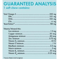 Nutramax Welactin Daily Omega-3 Soft Chews Skin & Coat Supplement For Dogs -Pet Wellness 508862 PT4. AC SS1800 V1668632029