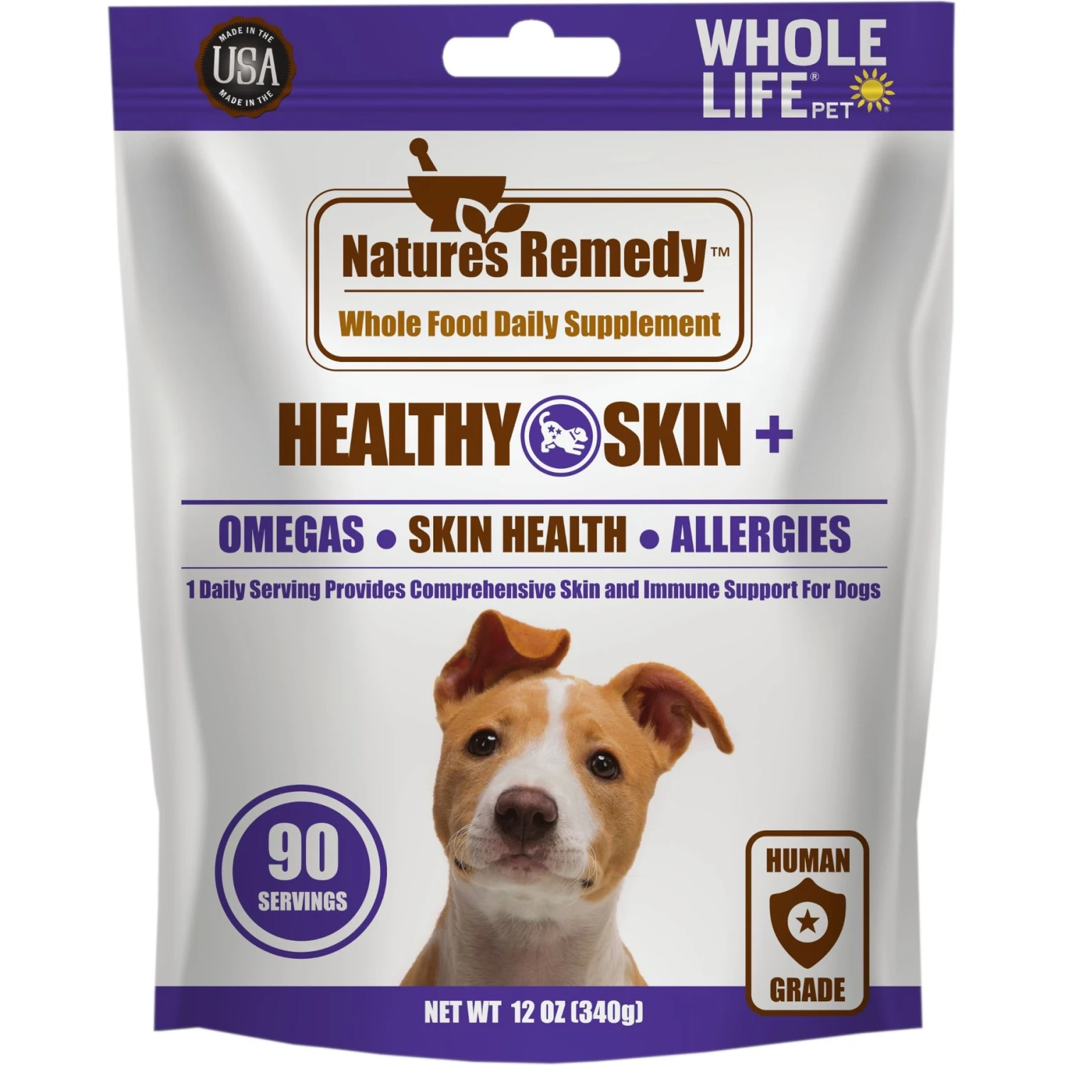 Whole Life Nature's Remedy Skin & Allergy Support Whole Food Dog Supplement, 12-oz Bag 1 Whole Life Nature's Remedy Skin & Allergy Support Whole Food Dog Supplement, 12-oz Bag