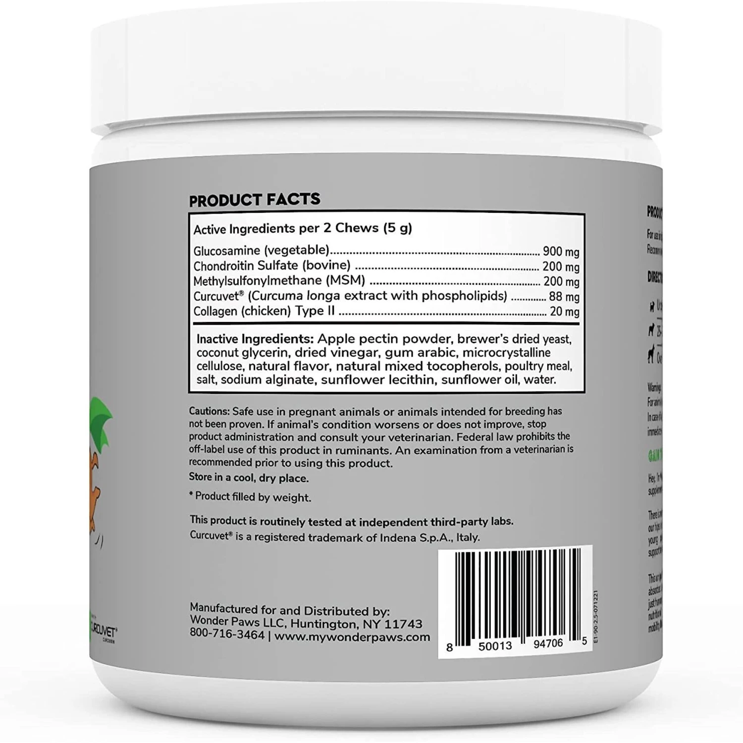 Wonder Paws Hip & Joint Soft Chews Supplement For Dogs, 90 Count 2 Wonder Paws Hip & Joint Soft Chews Supplement For Dogs, 90 Count - Image 2