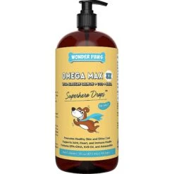 Wonder Paws Fish Oil Skin, Joint, Immune & Heart Health Liquid Supplement For Dogs, 16-oz Bottle