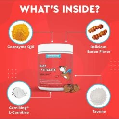 Wonder Paws Cardio Support Soft Chews Supplement For Dogs, 90 Count -Pet Wellness 509710 PT3. AC SS1800 V1648669888