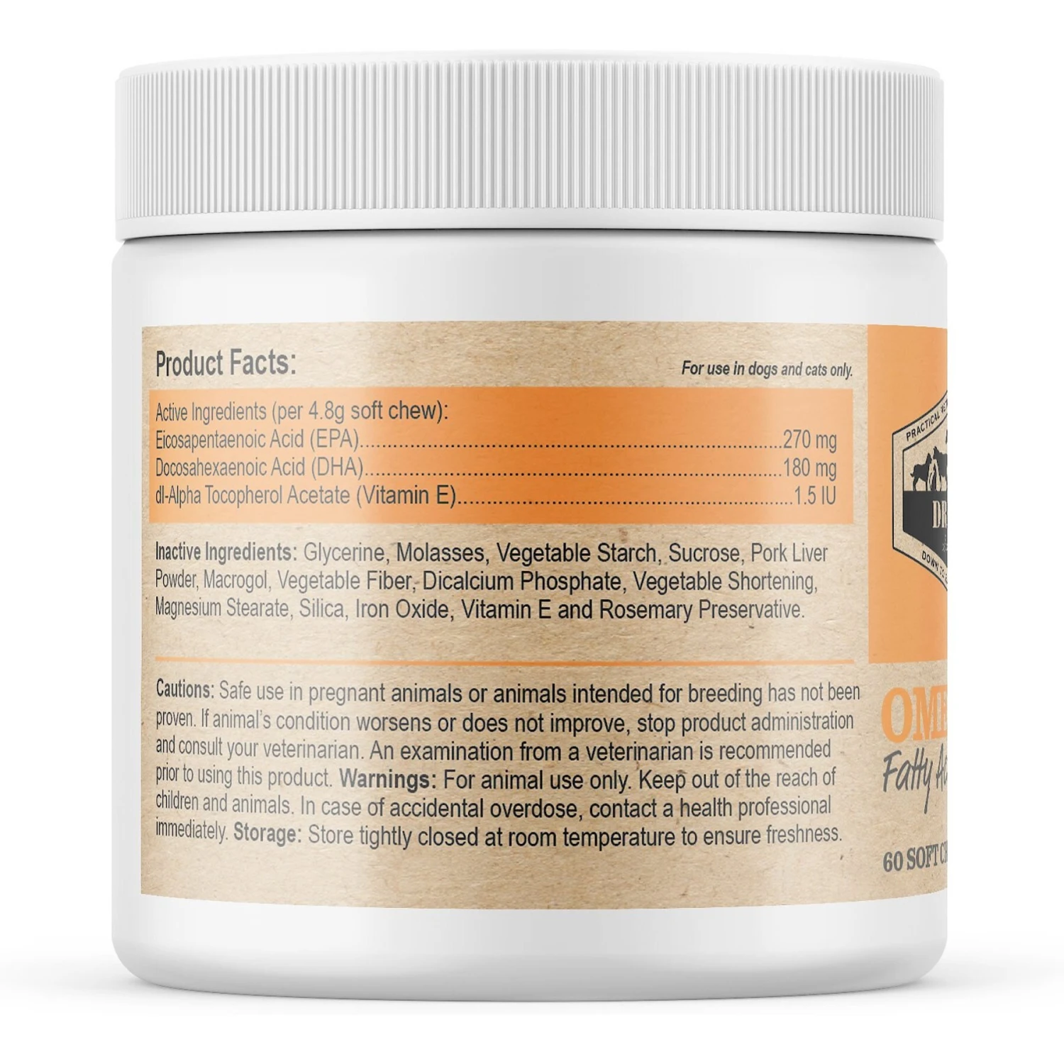 Dr. Pol Omega-3 Fatty Acid Chews Dog & Cat Supplement, 60 Count 2 Dr. Pol Omega-3 Fatty Acid Chews Dog & Cat Supplement, 60 Count - Image 2