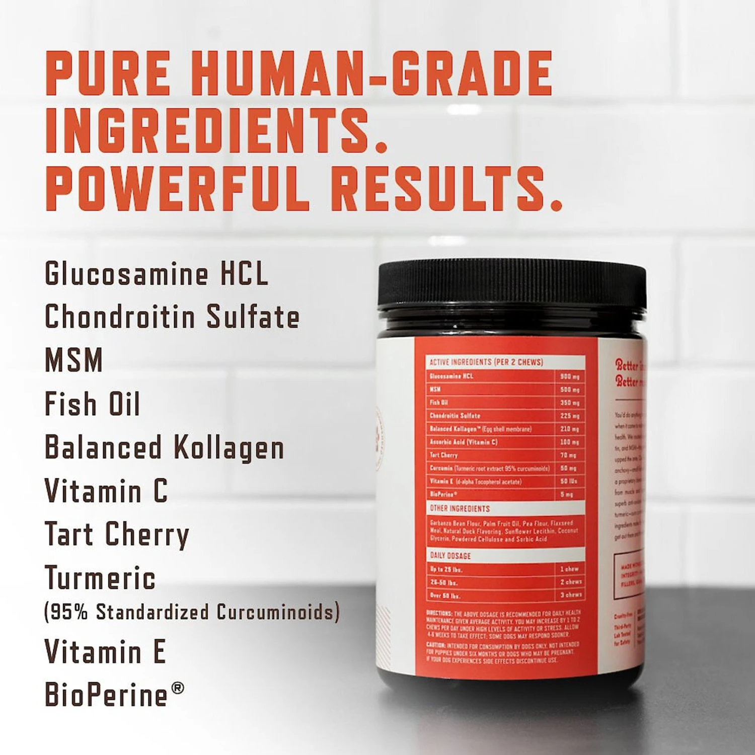 Rocco & Roxie Supply Co. Duck Flavor Hip & Joint Dog Supplement, 120 Count 2 Rocco & Roxie Supply Co. Duck Flavor Hip & Joint Dog Supplement, 120 Count - Image 2