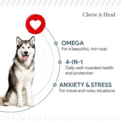 Chew + Heal Taster Trio Essential Supplements For Dogs 8 Chew + Heal Taster Trio Essential Supplements For Dogs -Pet Wellness 513286 PT2. AC SS1800 V1649122897