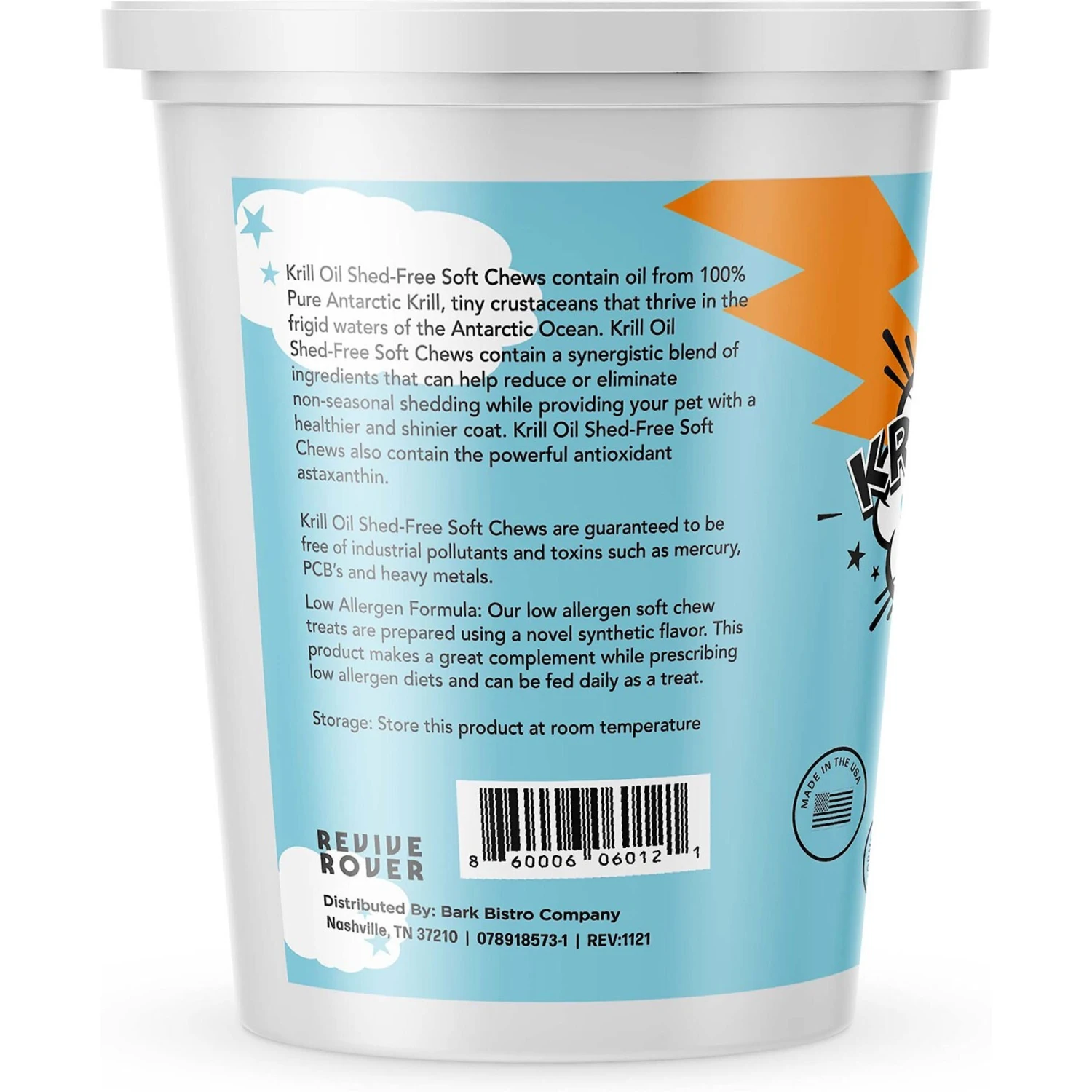 Bark Bistro Company Krill Oil Chews! Soft Chew Allergy & Skin & Coat Supplement For Dogs, 60 Count 2 Bark Bistro Company Krill Oil Chews! Soft Chew Allergy & Skin & Coat Supplement For Dogs, 60 Count - Image 2