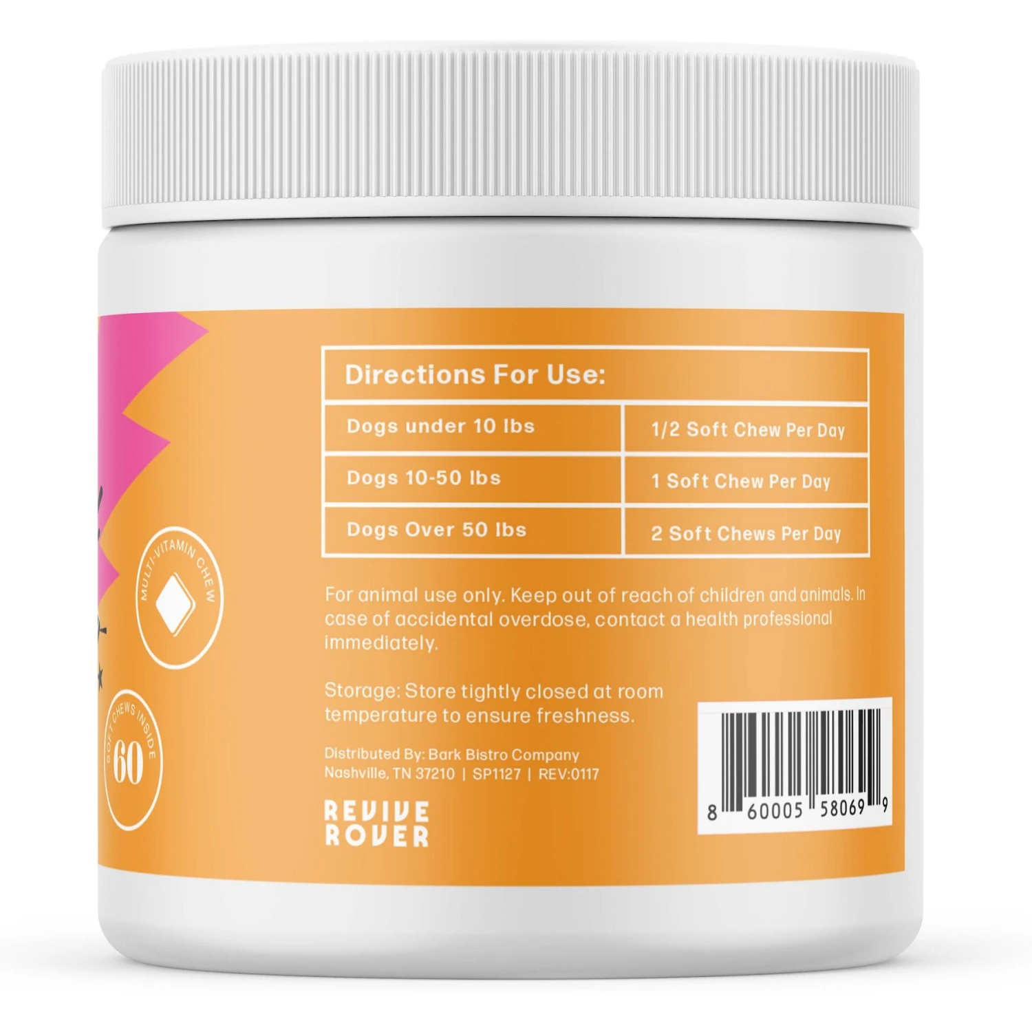 Bark Bistro Company Multi-Vitamin Chews! Soft Chew Multivitamin For Dogs, 60 Count 2 Bark Bistro Company Multi-Vitamin Chews! Soft Chew Multivitamin For Dogs, 60 Count - Image 2