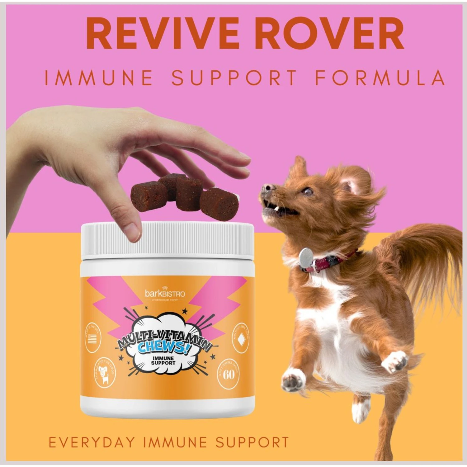 Bark Bistro Company Multi-Vitamin Chews! Soft Chew Multivitamin For Dogs, 60 Count 4 Bark Bistro Company Multi-Vitamin Chews! Soft Chew Multivitamin For Dogs, 60 Count - Image 4