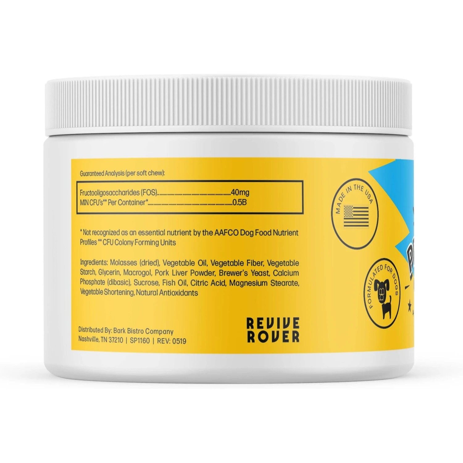 Bark Bistro Company Probiotic Chews! Soft Chews Digestive Supplement For Dogs, 30 Count 3 Bark Bistro Company Probiotic Chews! Soft Chews Digestive Supplement For Dogs, 30 Count - Image 3