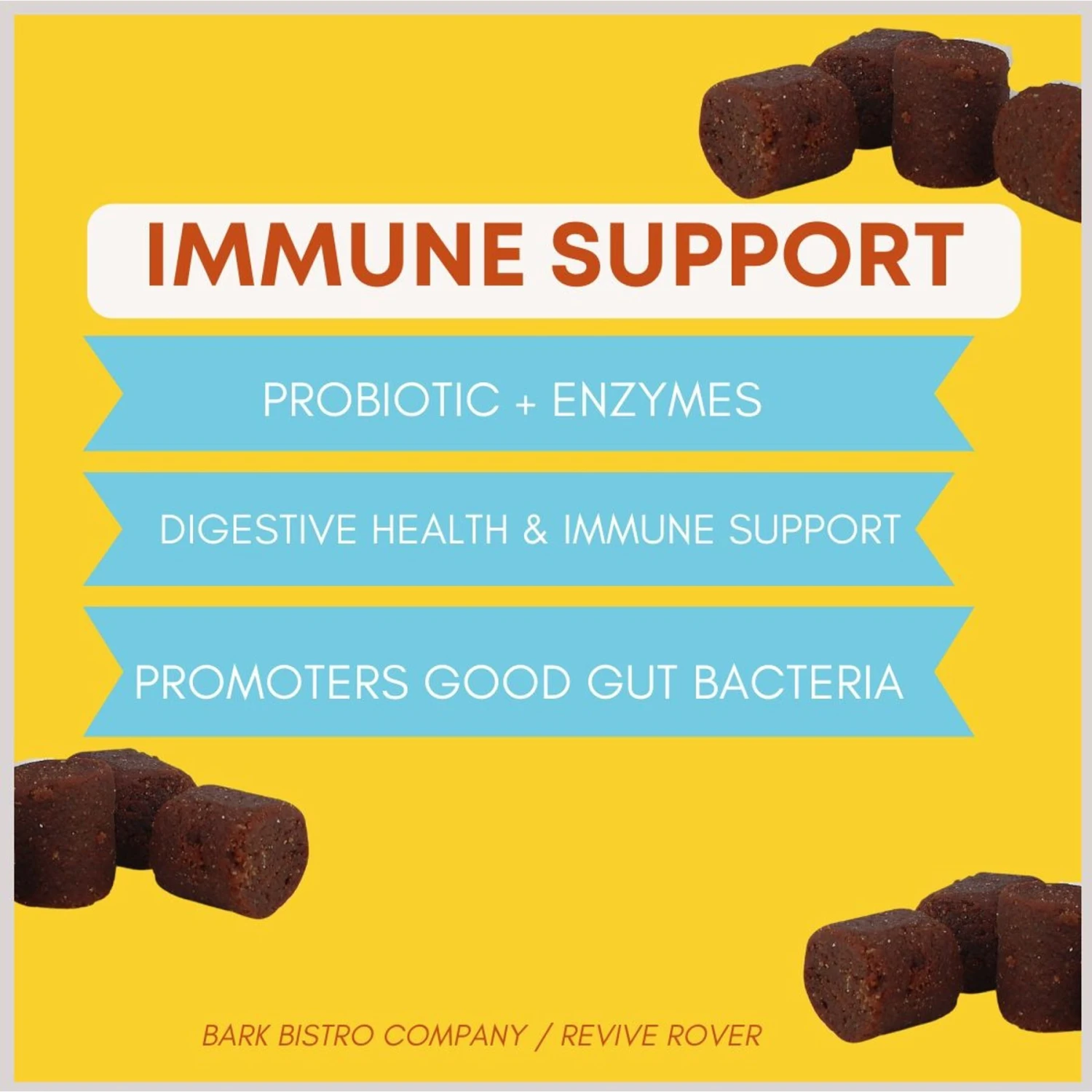 Bark Bistro Company Probiotic Chews! Soft Chews Digestive Supplement For Dogs, 30 Count 4 Bark Bistro Company Probiotic Chews! Soft Chews Digestive Supplement For Dogs, 30 Count - Image 4