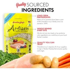 Grandma Lucy's Artisan Chicken Grain-Free Freeze-Dried Dog Food 12 Grandma Lucy's Artisan Chicken Grain-Free Freeze-Dried Dog Food -Pet Wellness 51342 PT3. AC SS1800 V1676647253