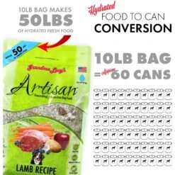 Grandma Lucy's Artisan Lamb Grain-Free Freeze-Dried Dog Food -Pet Wellness 51343 PT7. AC SS1800 V1676646812