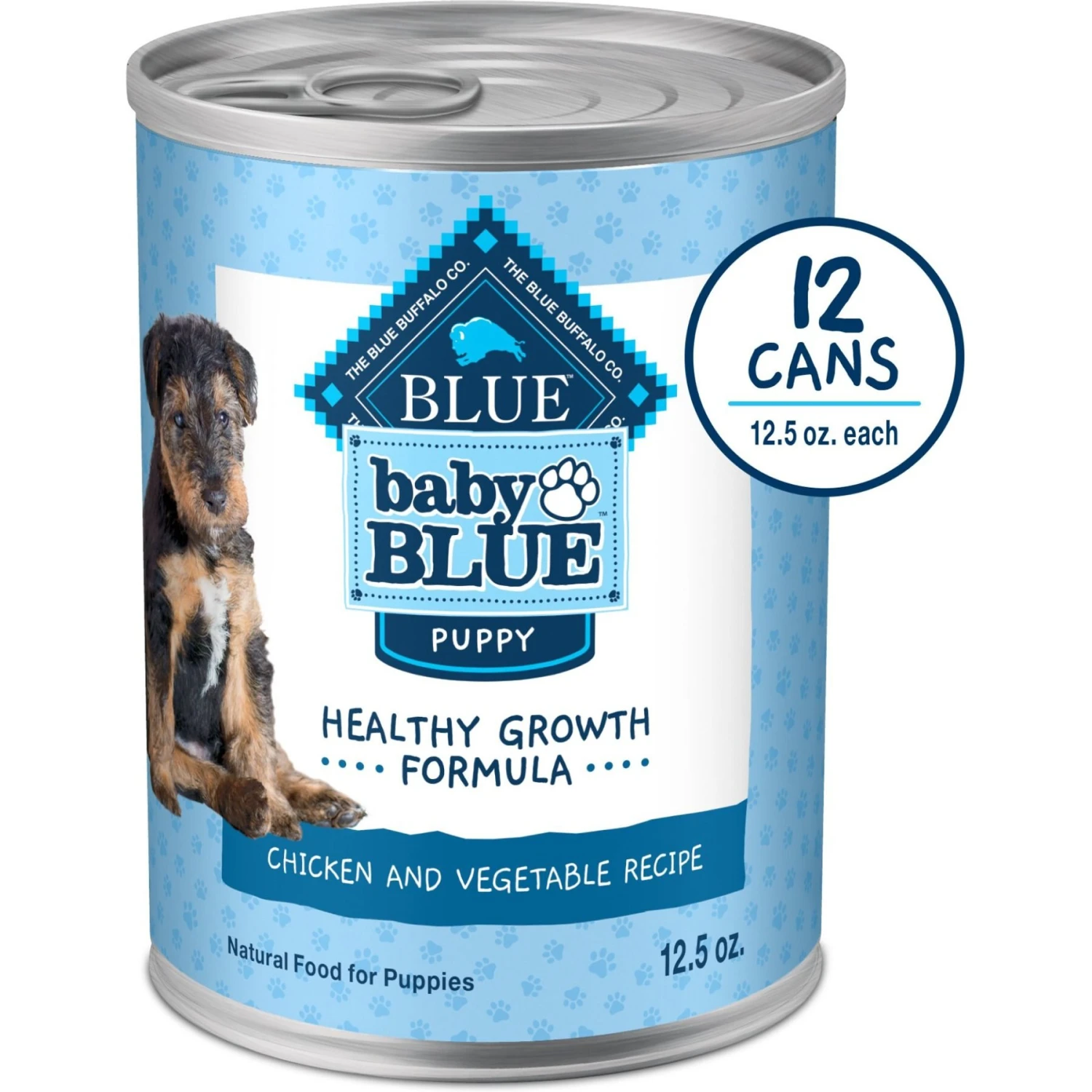 Blue Buffalo Baby Blue Large Breed Healthy Growth Formula Natural Chicken & Brown Rice Recipe Puppy Dry Food, 24-lb Bag & Blue Buffalo Baby Blue Healthy Growth Formula Natural Chicken & Vegetable Recipe Puppy Wet Food, 12.5-oz Cans, Case Of 12 6 Blue Buffalo Baby Blue Large Breed Healthy Growth Formula Natural Chicken & Brown Rice Recipe Puppy Dry Food, 24-lb Bag & Blue Buffalo Baby Blue Healthy Growth Formula Natural Chicken & Vegetable Recipe Puppy Wet Food, 12.5-oz Cans, Case Of 12 - Image 6