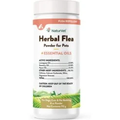 NaturVet Herbal Flea Cat & Dog Powder
