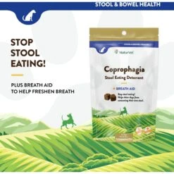 NaturVet Coprophagia Plus Breath Aid Soft Chews Coprophagia Supplement For Dogs 10 NaturVet Coprophagia Plus Breath Aid Soft Chews Coprophagia Supplement For Dogs -Pet Wellness 51671 PT2. AC SS1800 V1698697471