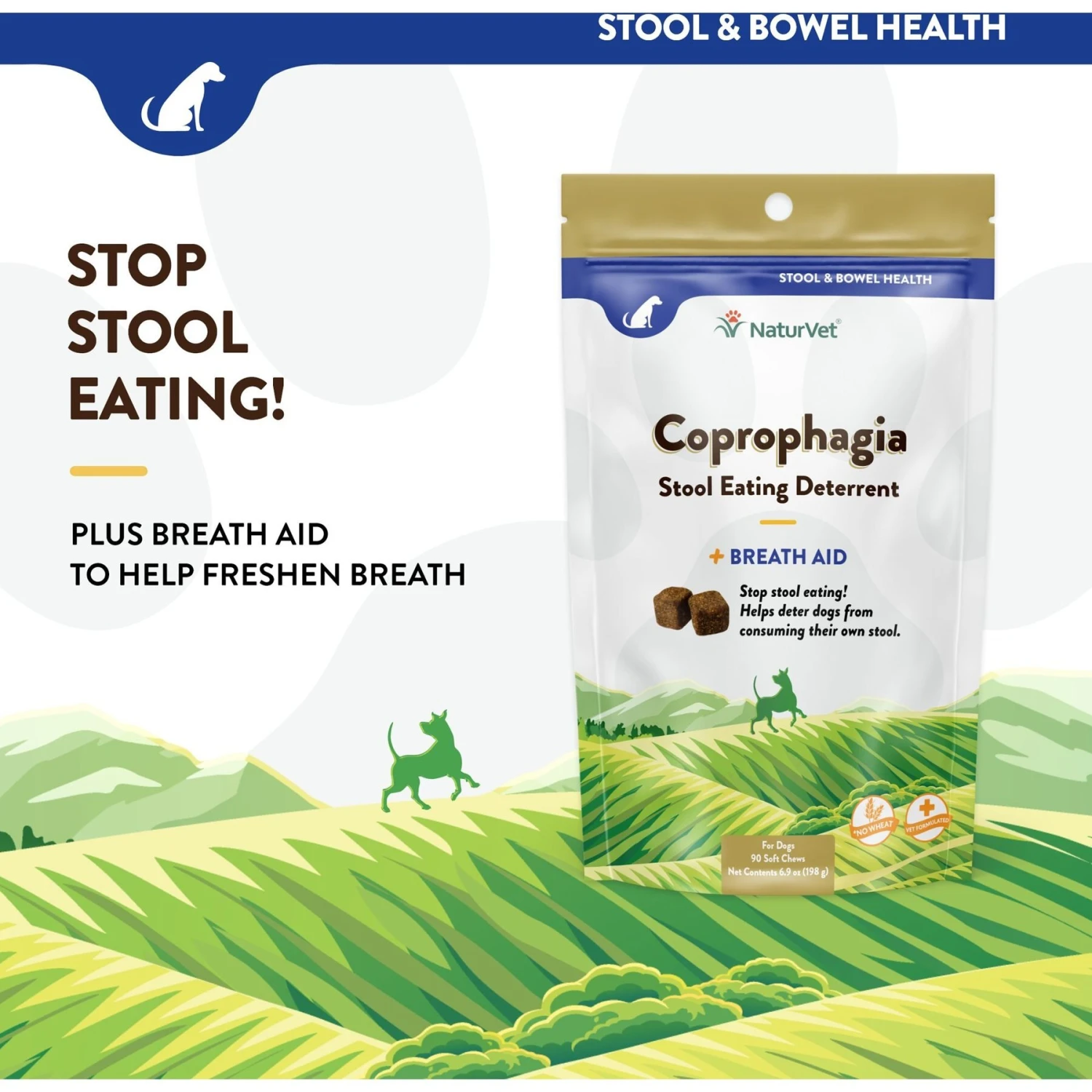 NaturVet Coprophagia Plus Breath Aid Soft Chews Coprophagia Supplement For Dogs 3 NaturVet Coprophagia Plus Breath Aid Soft Chews Coprophagia Supplement For Dogs - Image 3