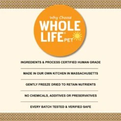 Whole Life Just One Ingredient Pure Chicken Breast Freeze-Dried Dog & Cat Treats -Pet Wellness 51689 PT5. AC SS1800 V1673891655