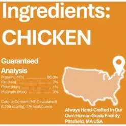 Whole Life Just One Ingredient Pure Chicken Breast Freeze-Dried Dog & Cat Treats -Pet Wellness 51689 PT6. AC SS1800 V1673892011