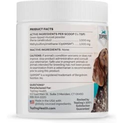 TopDog Health Flexerna Essentials Powder Joint Supplement For Dogs, 3-oz Jar -Pet Wellness 520062 PT3. AC SS1800 V1649702486
