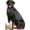 ThunderShirt Classic Anxiety & Calming Vest For Dogs, Heather Grey & ThunderWunders Hemp Calming Dog Chews