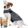 ThunderShirt Classic Anxiety & Calming Vest For Dogs, Heather Grey & ThunderWunders Melatonin Calming Dog Chews