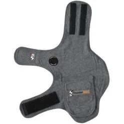 ThunderShirt Classic Anxiety & Calming Vest For Dogs, Heather Grey & ThunderWunders Melatonin Calming Dog Chews -Pet Wellness 520910 PT4. AC SS1800 V1650095201