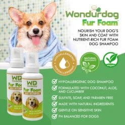 Wondurdog Fur Foam Dog Shampoo, 16.9-oz Bottle -Pet Wellness 521734 PT2. AC SS1800 V1657658366