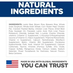 Hill's Science Diet Adult Lamb Meal & Brown Rice Recipe Dry Dog Food -Pet Wellness 52687 PT5. AC SS1800 V1598141482