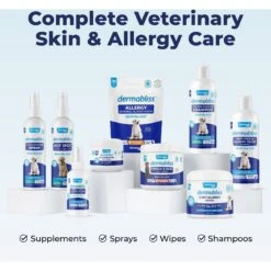 Vetnique Labs Dermabliss Anti-Bacterial & Anti-Fungal Ketoconazole Dog & Cat Spray, 8-oz Bottle -Pet Wellness 528590 PT6. AC SS1800 V1701881714