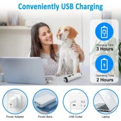 Bousnic LED Dog & Cat Nail Grinder, White -Pet Wellness 530014 PT6. AC SS1800 V1657658568