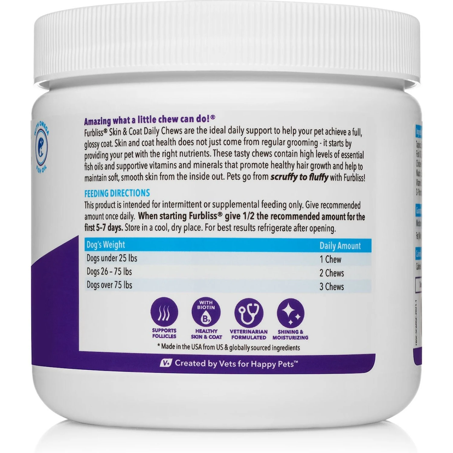 Vetnique Labs Furbliss Skin & Coat Daily Omega Soft Grilled Chicken Dog Supplements 3 Vetnique Labs Furbliss Skin & Coat Daily Omega Soft Grilled Chicken Dog Supplements - Image 3
