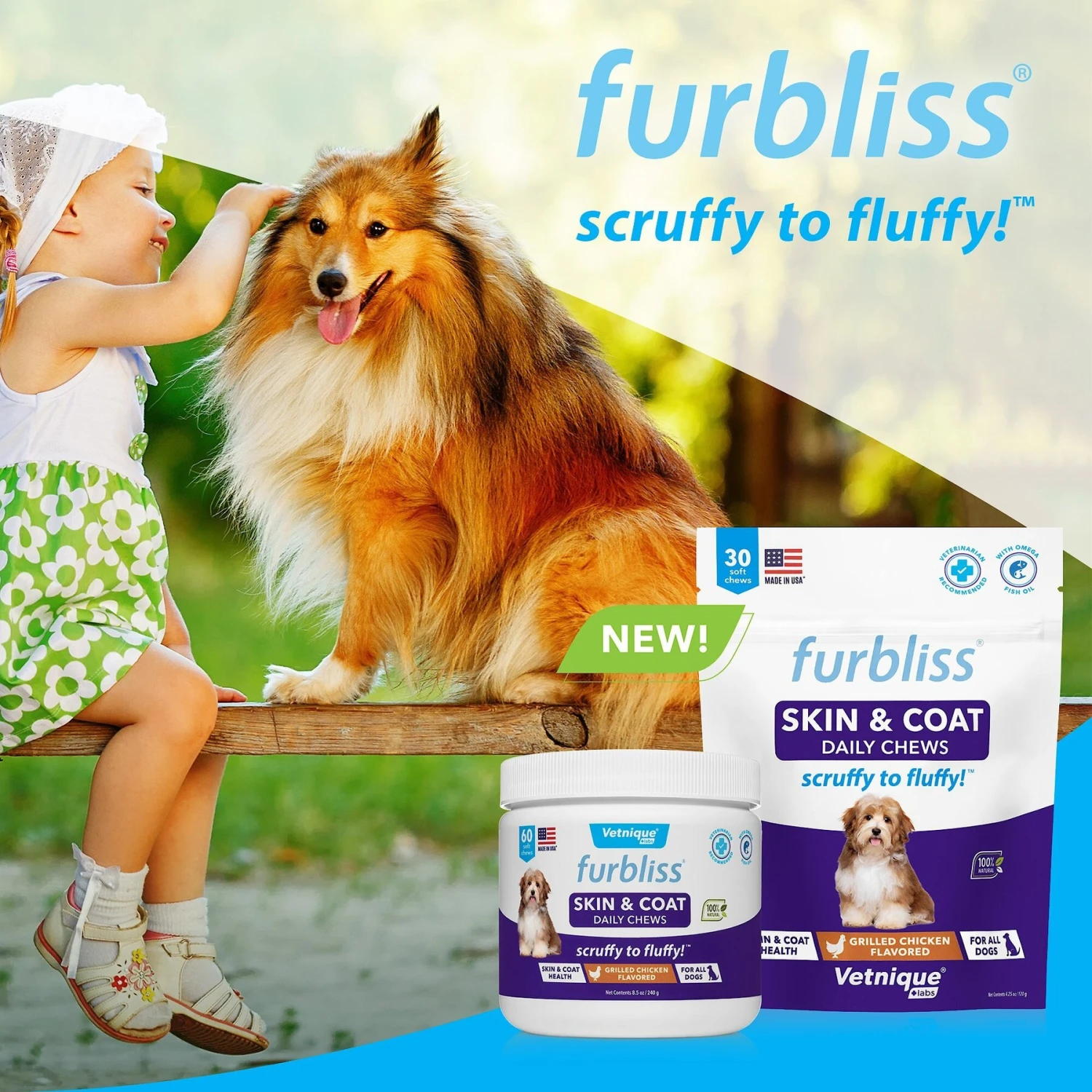 Vetnique Labs Furbliss Skin & Coat Daily Omega Soft Grilled Chicken Dog Supplements 7 Vetnique Labs Furbliss Skin & Coat Daily Omega Soft Grilled Chicken Dog Supplements - Image 7