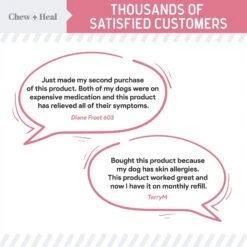 Chew + Heal Allergy Aid Soft Chew Allergy Supplement For Dogs -Pet Wellness 530974 PT3. AC SS1800 V1686592039