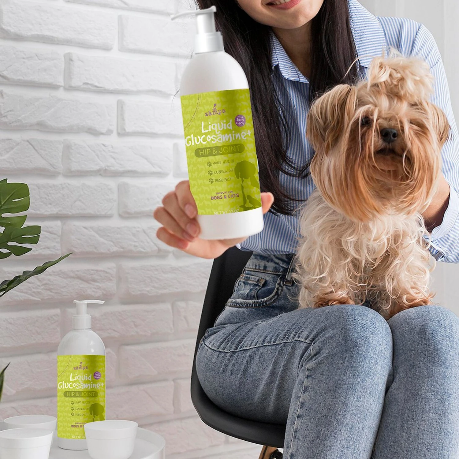 Zampa Liquid Glucosamine+ Bacon Flavor Liquid Joint Supplement For Dogs, 32-oz Bottle 2 Zampa Liquid Glucosamine+ Bacon Flavor Liquid Joint Supplement For Dogs, 32-oz Bottle - Image 2