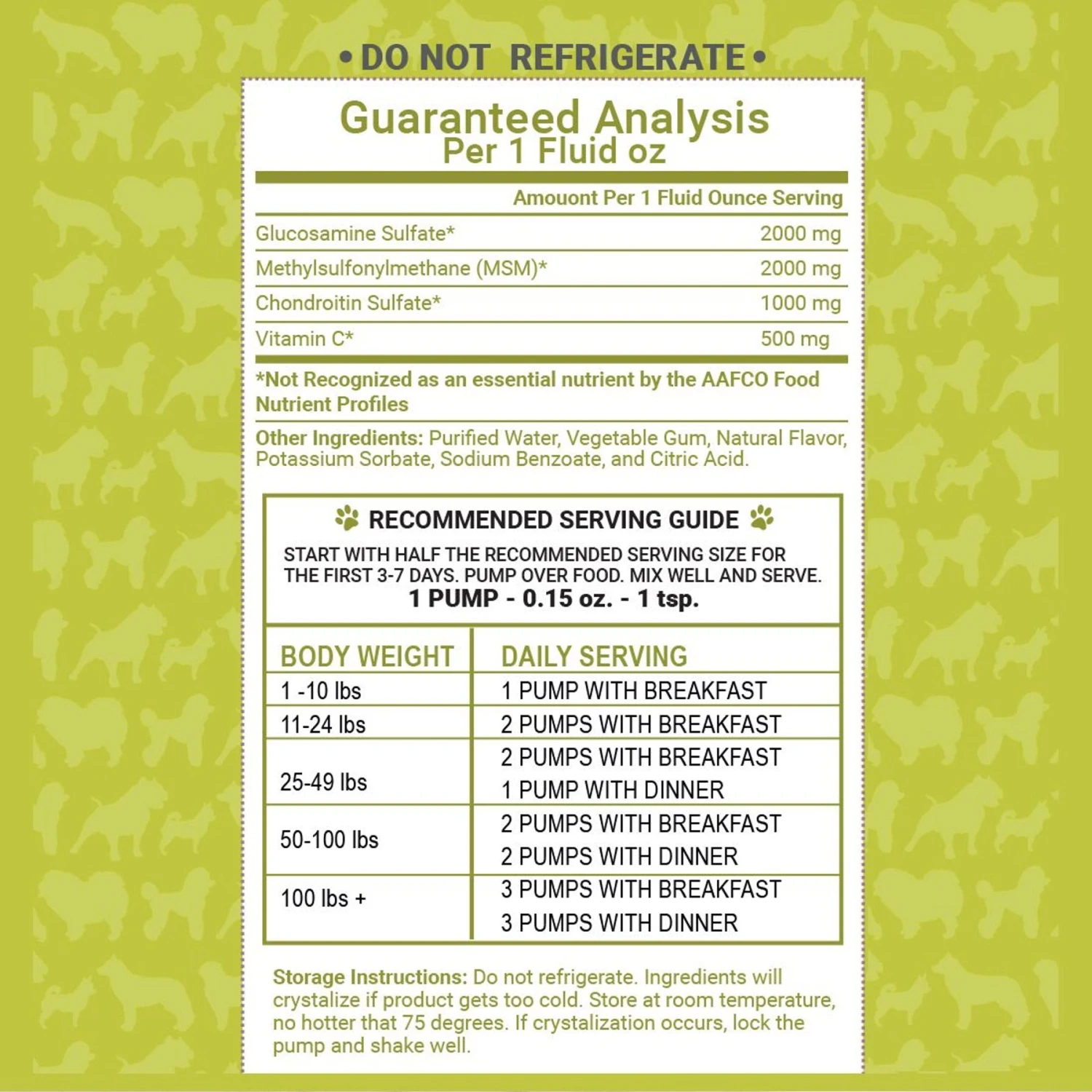 Zampa Liquid Glucosamine+ Bacon Flavor Liquid Joint Supplement For Dogs, 32-oz Bottle 6 Zampa Liquid Glucosamine+ Bacon Flavor Liquid Joint Supplement For Dogs, 32-oz Bottle - Image 6
