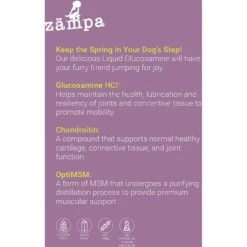 Zampa Liquid Glucosamine+ Bacon Flavor Liquid Joint Supplement For Dogs, 32-oz Bottle 13 Zampa Liquid Glucosamine+ Bacon Flavor Liquid Joint Supplement For Dogs, 32-oz Bottle -Pet Wellness 532238 PT6. AC SS1800 V1651086685
