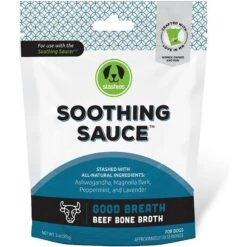 Stashios Soothing Sauce Beef Flavor Good Breath Powder Supplement For Dogs & Cats, 3-oz Bag
