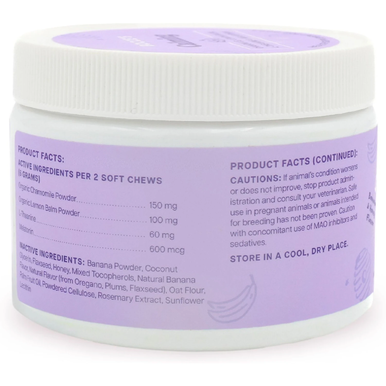 Bocce's Bakery Soft Chew Calming Supplement For Dogs, 60 Count 2 Bocce's Bakery Soft Chew Calming Supplement For Dogs, 60 Count - Image 2