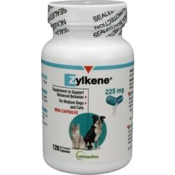 Vetoquinol Zylkene 225-mg Capsules Calming Supplement For Medium Dogs & Cats