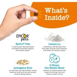 Zesty Paws Puppy Allergy & Immune Bites Lamb Flavor Soft Chews Allergies, Immune, & Gut Support Supplement For Dogs, 90 Count 11 Zesty Paws Puppy Allergy & Immune Bites Lamb Flavor Soft Chews Allergies, Immune, & Gut Support Supplement For Dogs, 90 Count -Pet Wellness 536990 PT2. AC SS1800 V1703623565