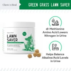 Chew + Heal Lawn Savor Soft Chew Lawn Protection Supplement For Dogs 9 Chew + Heal Lawn Savor Soft Chew Lawn Protection Supplement For Dogs -Pet Wellness 537086 PT2. AC SS1800 V1652392601